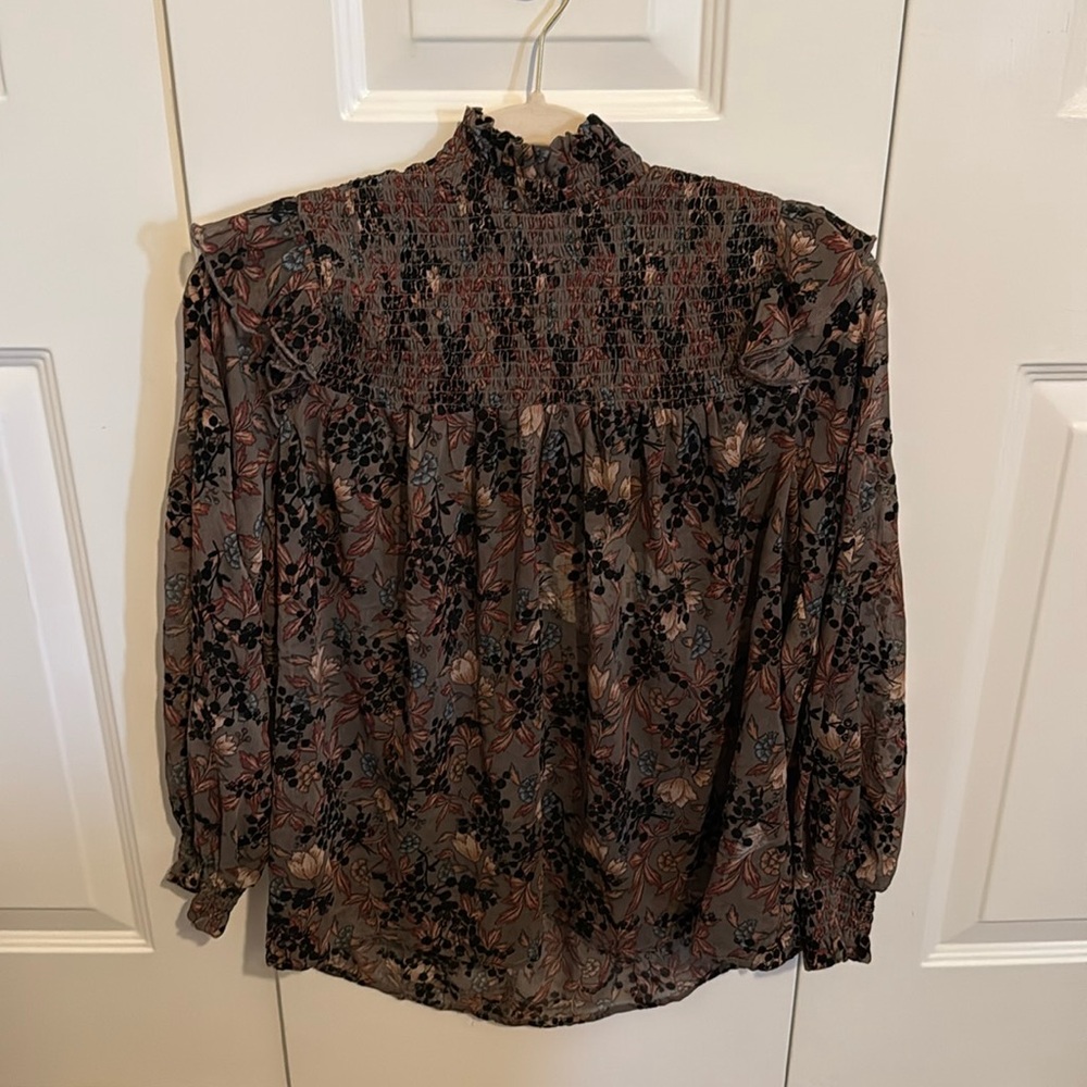 Velvet burnout top
